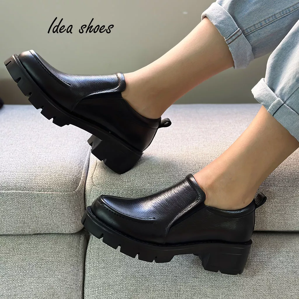 کفش لوفر چرم طبیعی کد 210