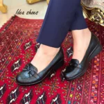 کفش طبی زنانه مدل پاپیونی کد 163 رنگ مشکی