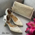 کفش مجلسی دخترانه طرح گیپور کد 630