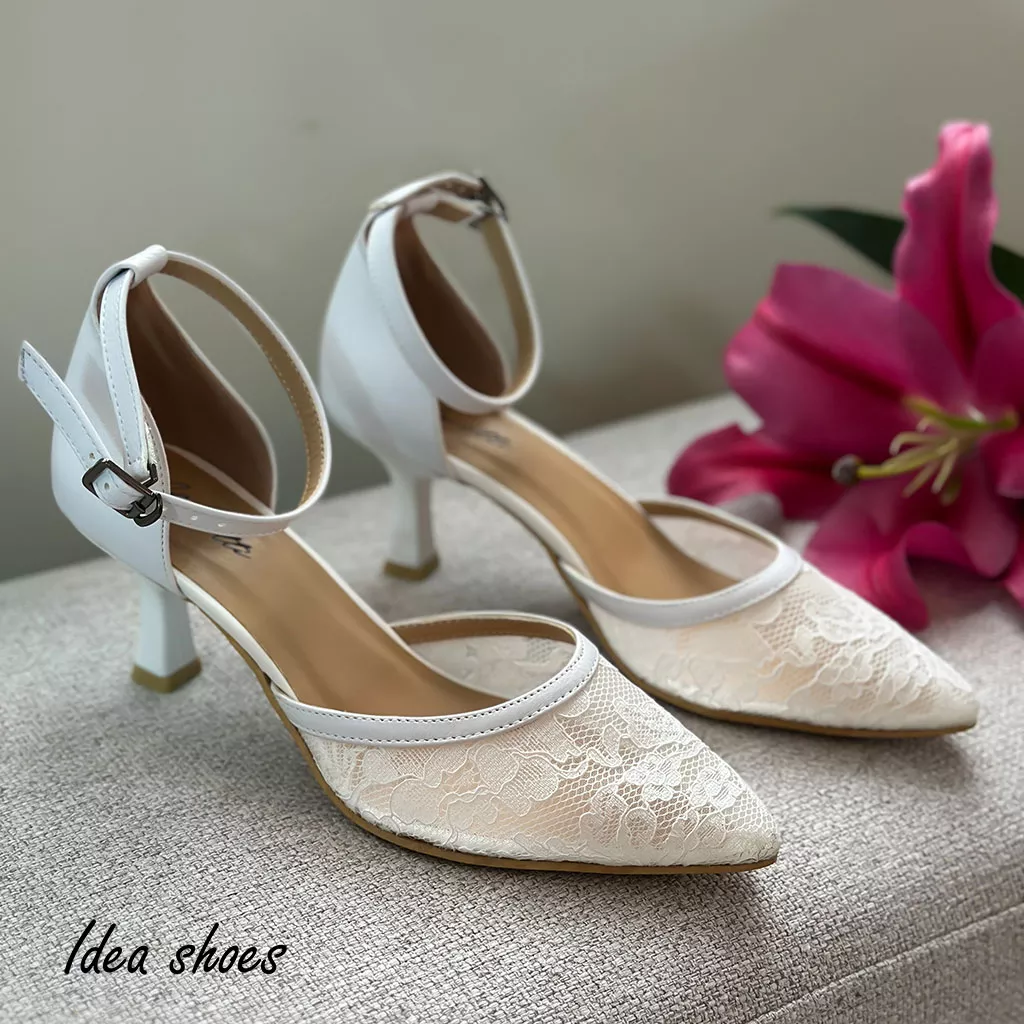 کفش مجلسی دخترانه طرح گیپور کد 630