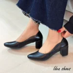 کفش مجلسی زنانه پاشنه 4 سانت ساده کد 577 - تصویر 4