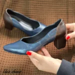 کفش مجلسی زنانه پاشنه 4 سانت ساده کد 577 - تصویر 5