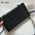 کفش مجلسی نگینی کار شده با سنگ مرواریدی کد 703