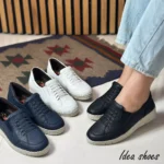 کفش طبی دخترانه طرح بافتی کد 257