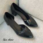 کفش مجلسی بغل باز پاشنه 4 سانت کد 579