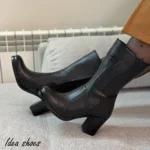 نیم بوت دخترانه پاشنه ۵ سانت کد 901