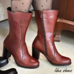 نیم بوت دخترانه پاشنه ۵ سانت کد 901 - Image 2