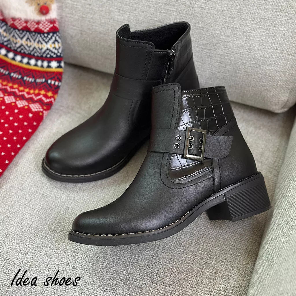 بوت طرح سنگی کمربندی کد 990